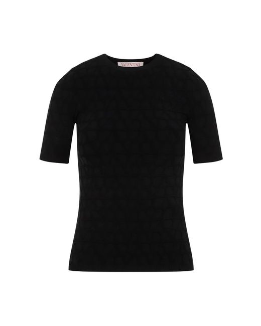 Valentino Black Schwarzer ikonischer pullover