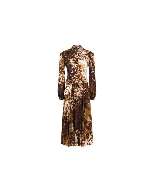Midi Dresses Roberto Cavalli de color Brown