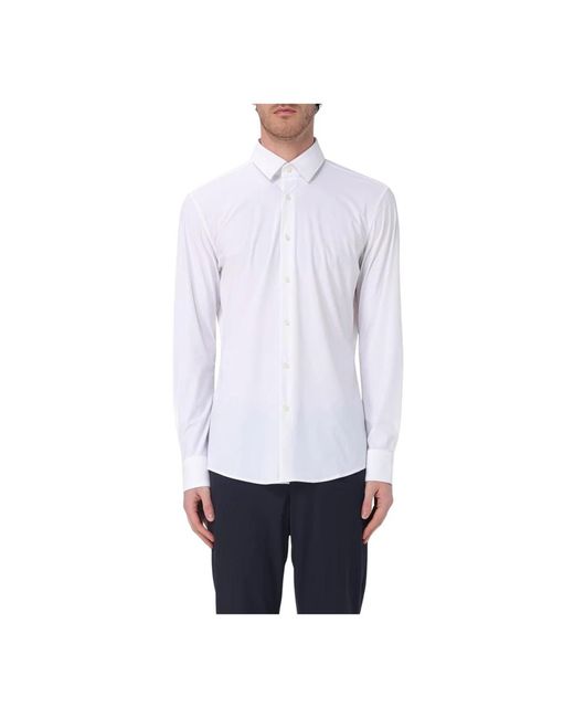HUGO Hellblaues Langarmhemd in White für Herren