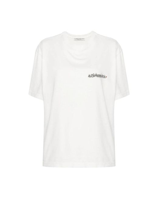 Alessandra Rich White T-Shirts