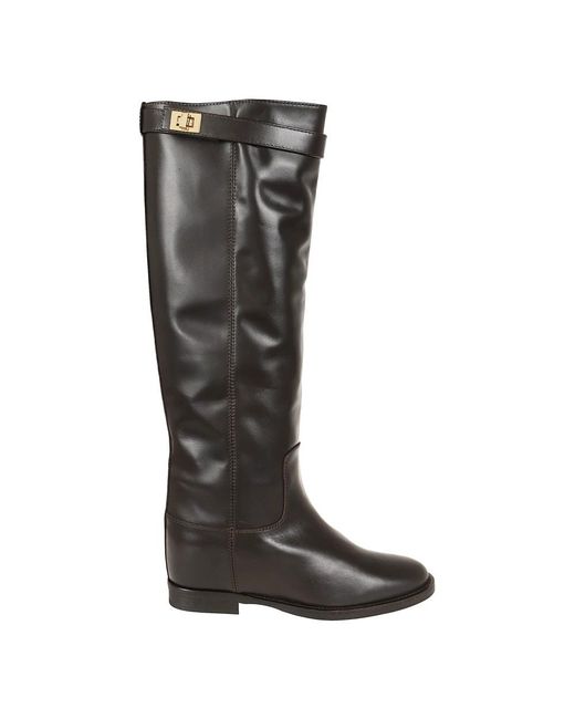 Via Roma 15 Black High Boots