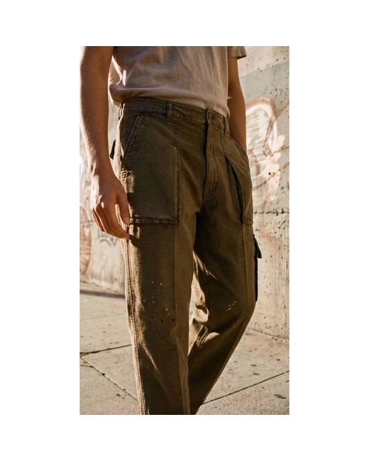 Mason's Natural Straight Trousers for men