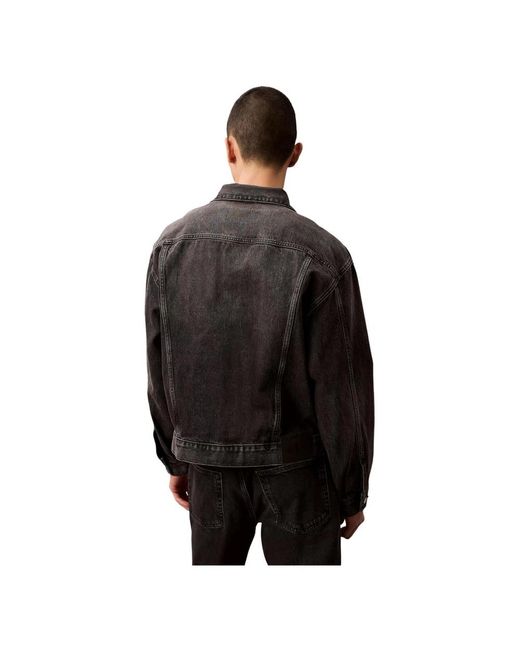 Calvin Klein Black Denim Jackets for men