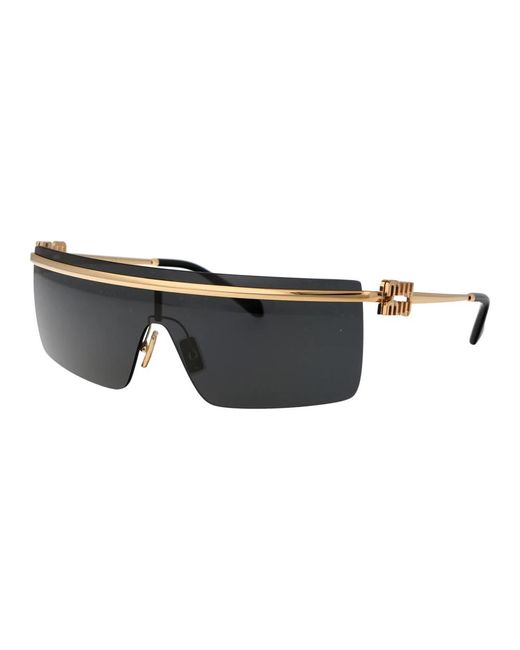 Miu Miu Black Stylische sonnenbrille mit 0mu 50zs