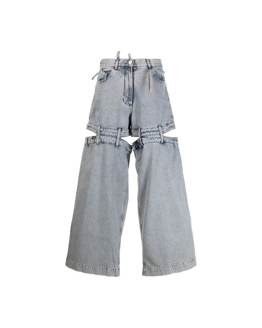 Wide trousers di The Attico in Gray