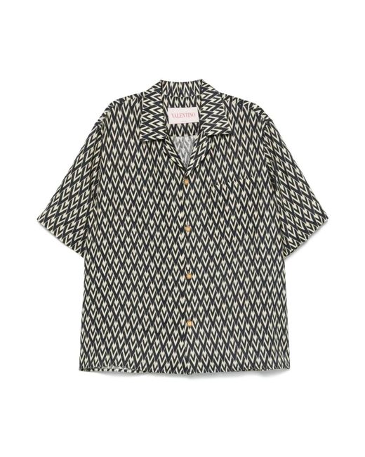 Valentino Short Sleeve Shirts in het Gray voor heren