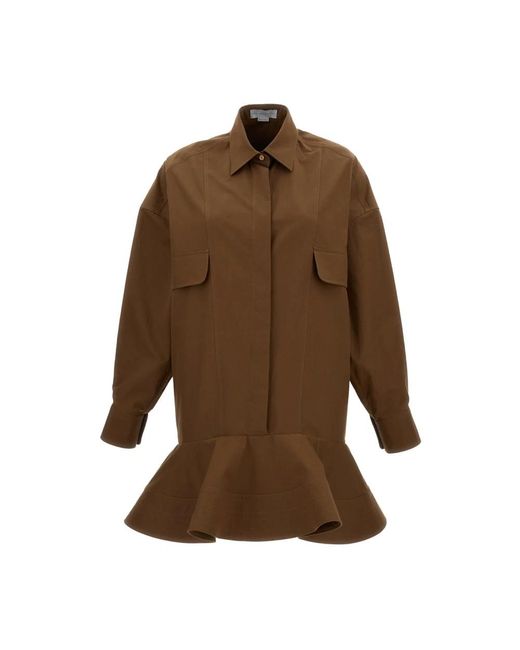 Stella McCartney Brown Shirt Dresses