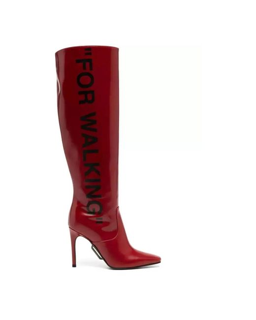Off-White c/o Virgil Abloh Red High Boots