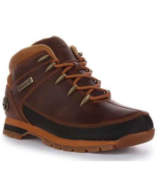 Timberland Brown Lace-Up Boots for men