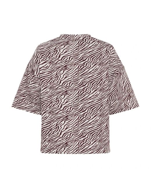 T-Shirts Saint Tropez de color Purple