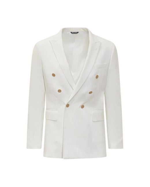 Reveres 1949 White Formal Blazers for men