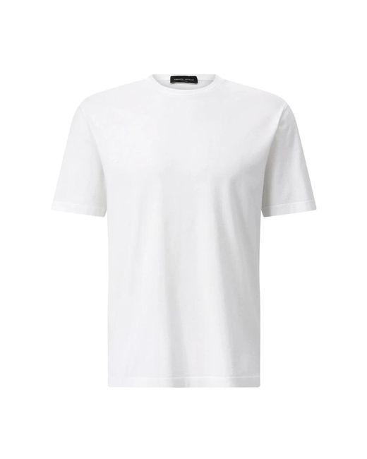 Roberto Collina Baumwoll T-Shirt Klassischer Stil Italien in White für Herren