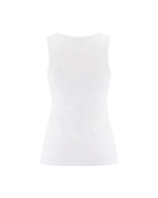 Antonelli White Sleeveless Tops