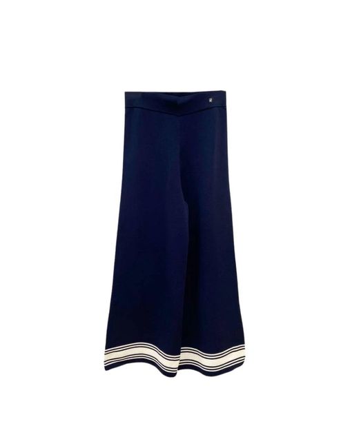 Carolina Herrera Blue Wide Trousers