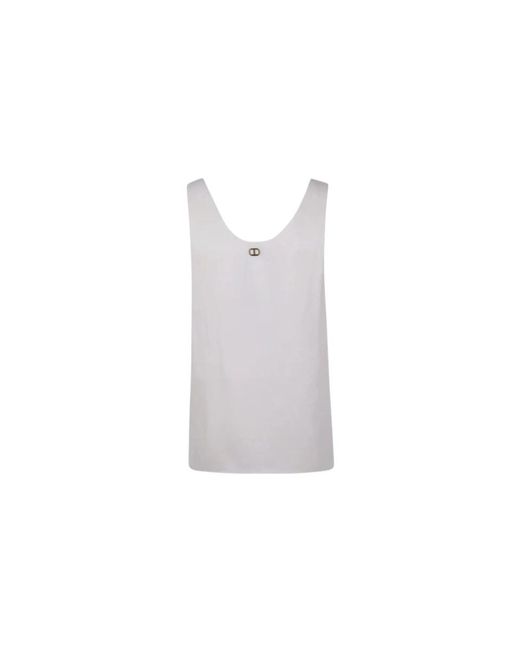 Twinset Gray Sleeveless Tops