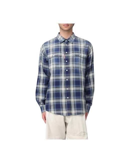 Casual Shirts di DSquared² in Blue da Uomo