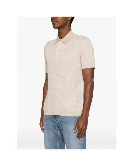 Zegna Natural Polo Shirts for men