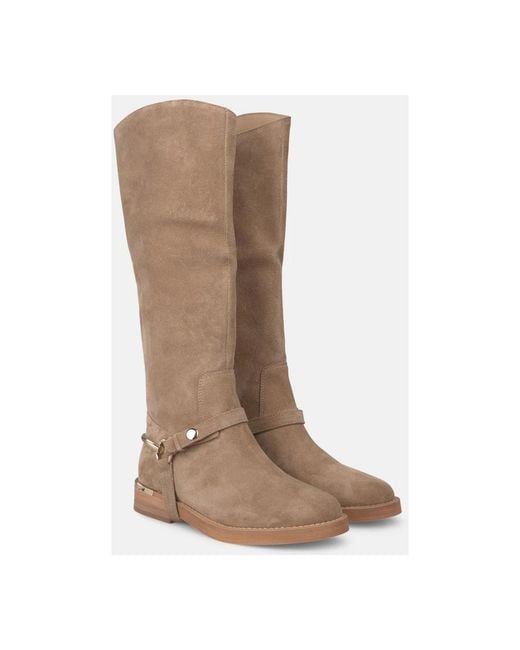 Alma En Pena. Brown High Boots
