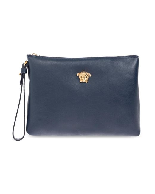 Versace Lederhandtasche in Blue für Herren