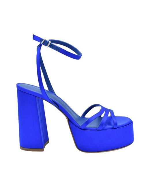 Sergio Levantesi Blue High Heel Sandals