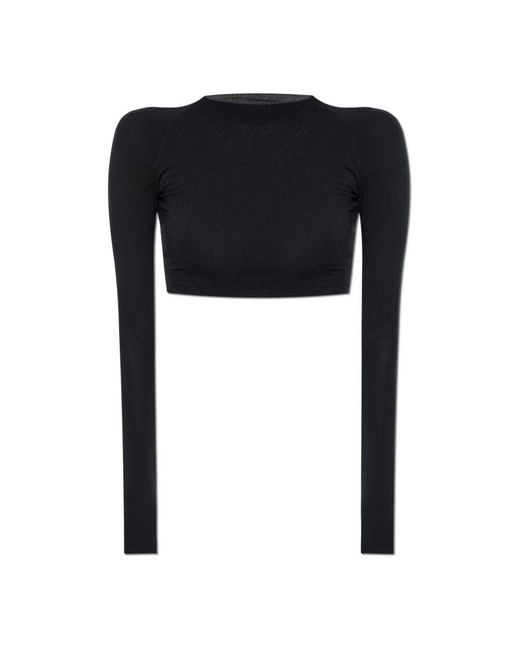 Alaïa Black Kurzes Top
