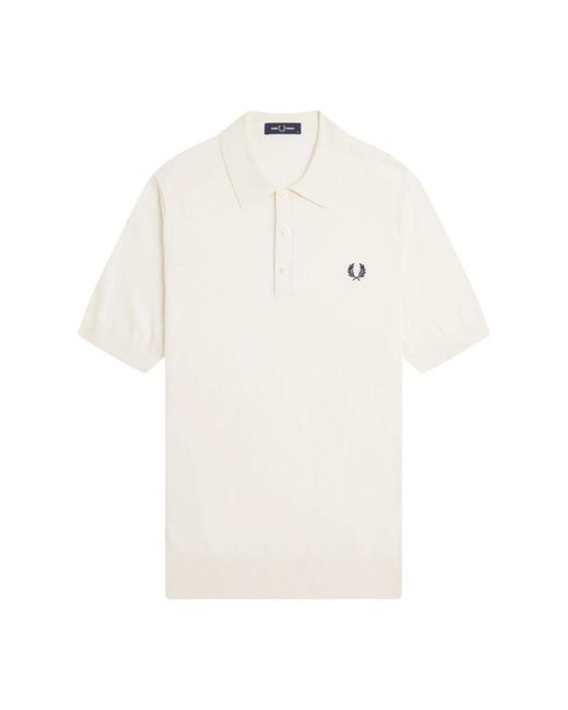 Fred Perry Tops ,Katoen Klassiek Poloshirt in het White voor heren