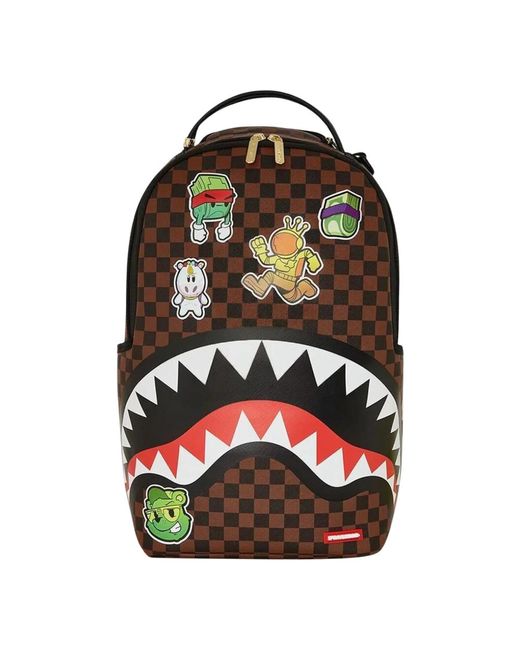 Sprayground Black Deluxe Rucksack Mit Mehreren Fächern