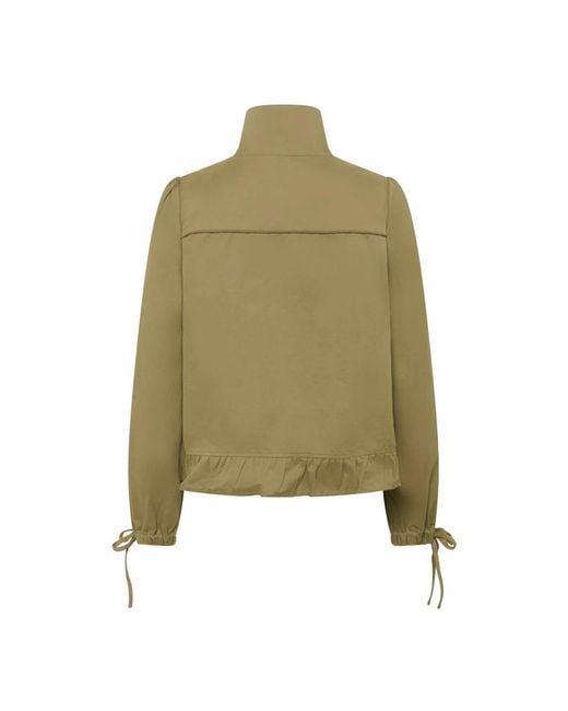 Cream Green Light Jackets