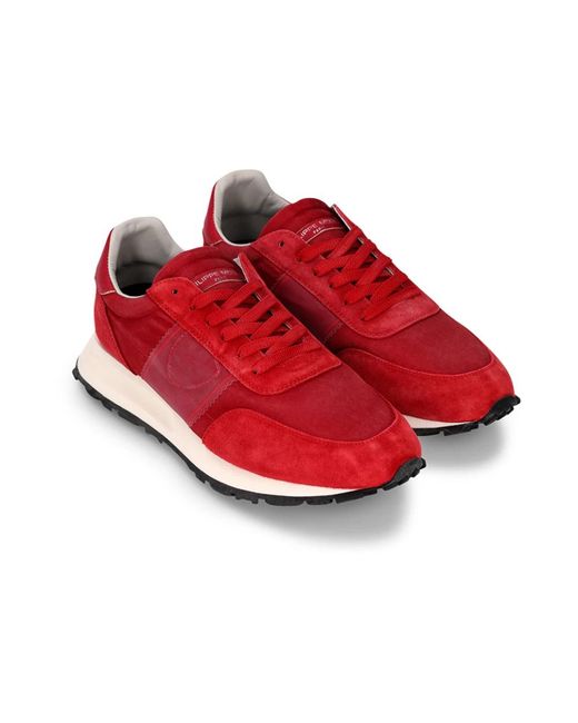 Philippe Model Red Sneakers for men
