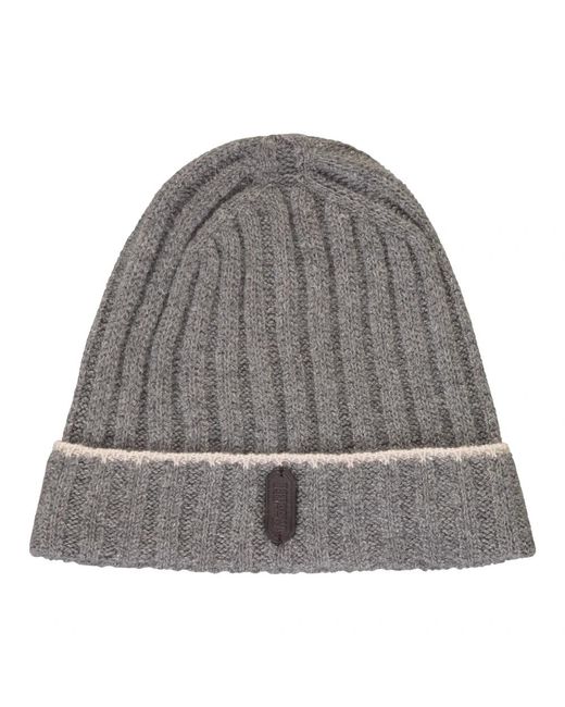 Moorer Gray Beanies for men