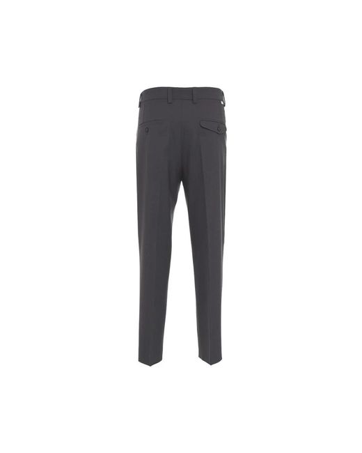 Paolo Pecora Gray Suit Trousers for men