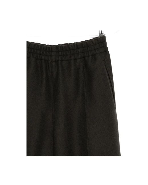 AMI Black Straight Trousers