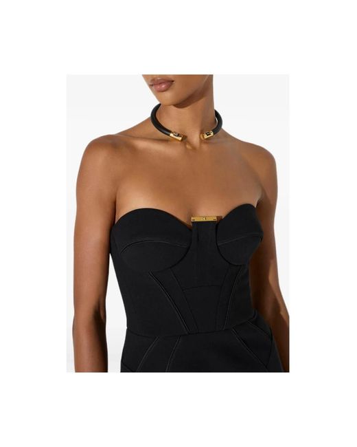 Elisabetta Franchi Black Necklaces