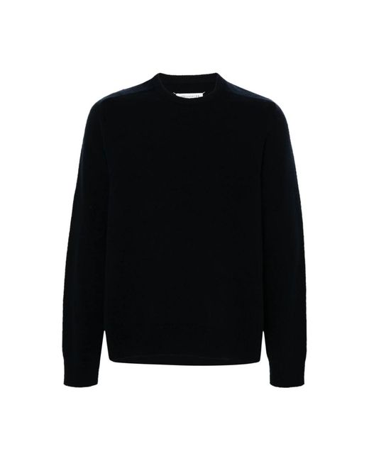 Maison Margiela Black Round-Neck Knitwear for men