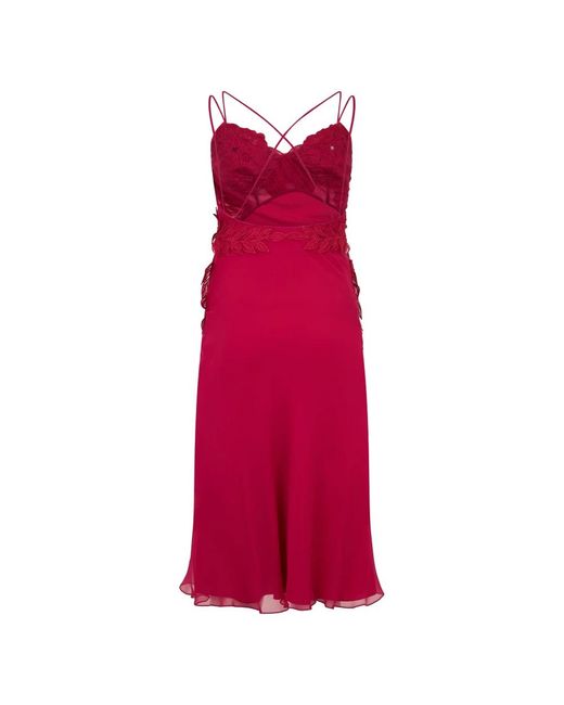 Alberta Ferretti Red Party Dresses