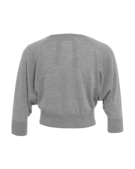 N°21 Gray Round-Neck Knitwear