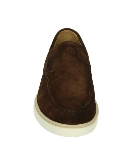 GIORGIO Braune Wildleder Slip-On Schuhe in Brown für Herren