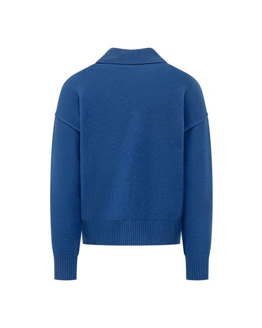 AMI Polo Trui Met Adc in het Blue