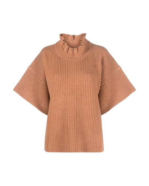See By Chloé Brown Round-Neck Knitwear
