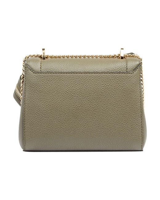 Lancel Green Grüne Ninon Flap Crossbody Tasche