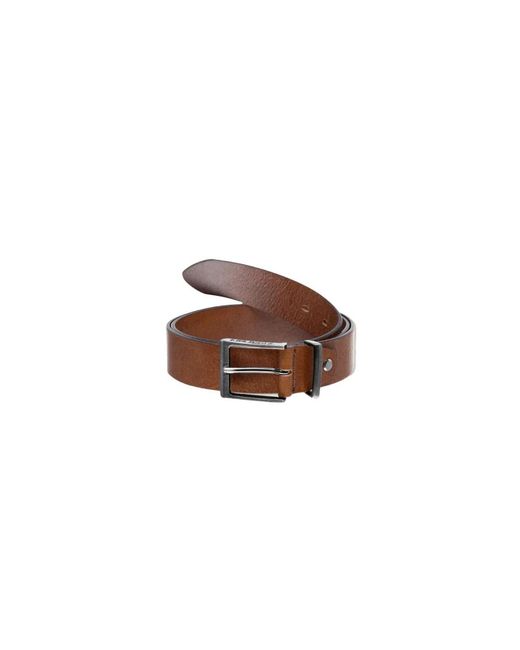 Les Deux Walker Ledergürtel in Brown für Herren