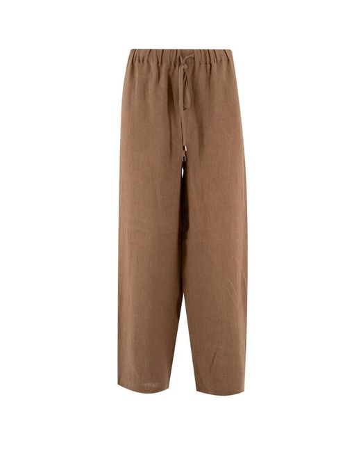 Antonelli Brown Wide Trousers