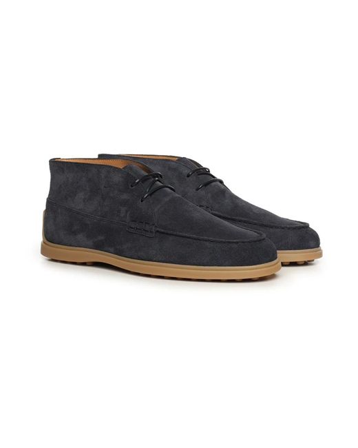 Tod's Blue Lace-Up Boots for men