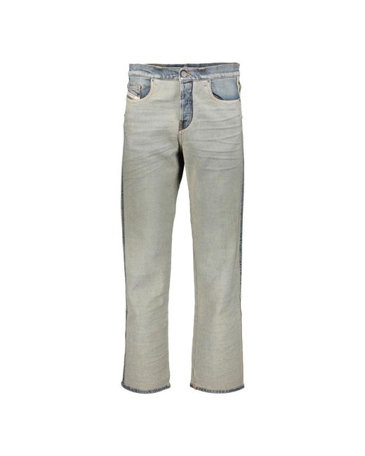 DIESEL Gray Straight Jeans for men