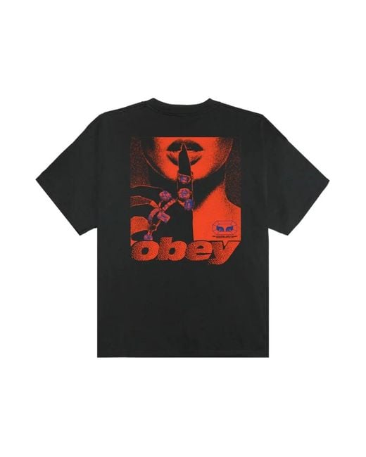 Obey Black T-Shirts for men