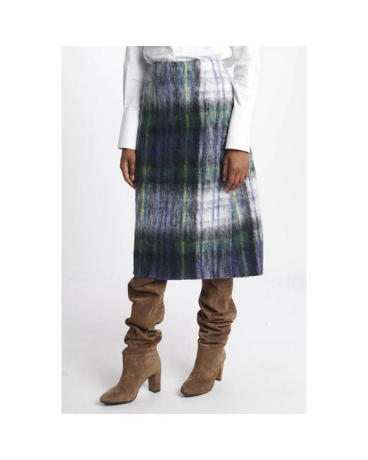 Sofie D'Hoore Blue Midi Skirts