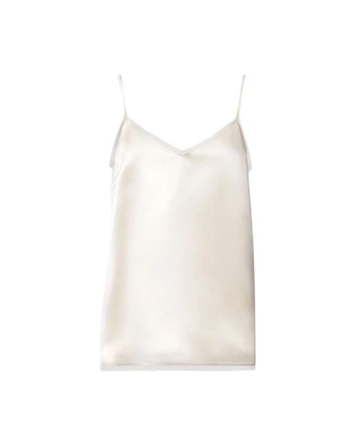 Fabiana Filippi White Sleeveless Tops