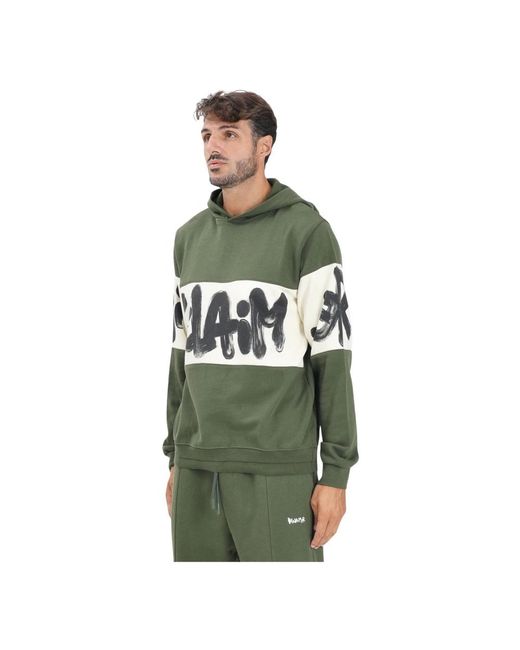 DISCLAIMER Green Hoodies for men