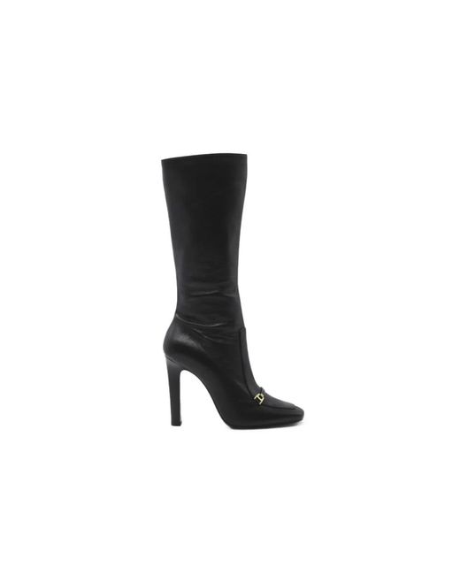 Saint Laurent Black Heeled Boots