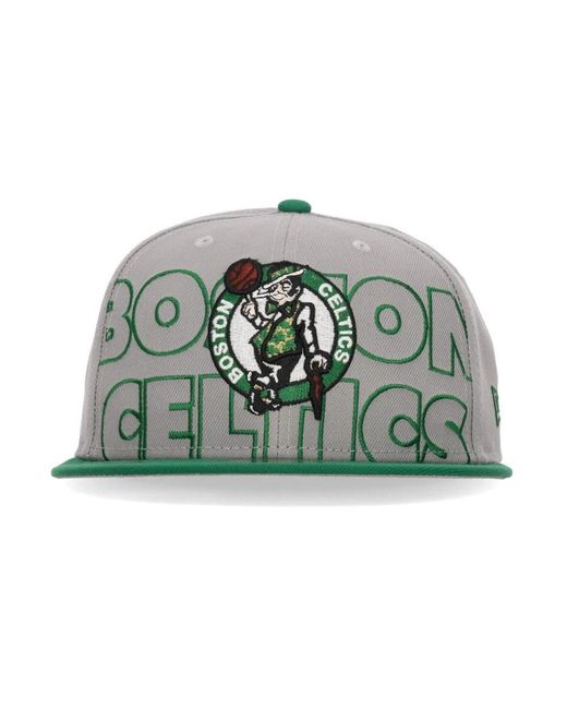 KTZ Accessoires ,Grijs ,Polyester Boston Celtics Nba Draft Cap in het Green voor heren